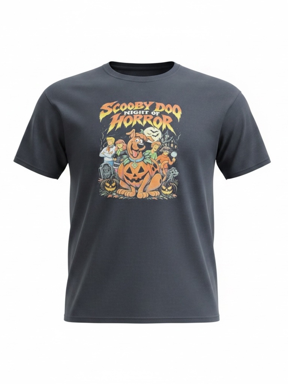 Scooby Doo Night of Horror Graphic Tee, Gilden, navy blue.